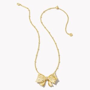 Kendra Scott x LoveShackFancy Gold Bow Necklace